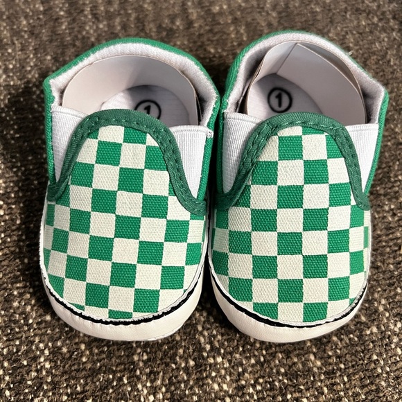 Vans Style Checkerboard Slip On Infant Slippers - Picture 2 of 5